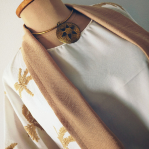 Pure linen palm tree outfit