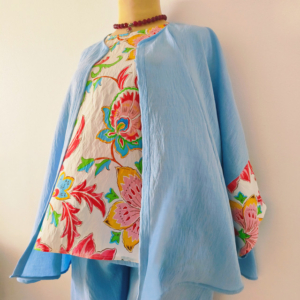 Spring flowers Blue outfit