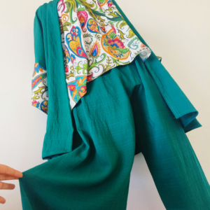 Spring flowers Green outfit